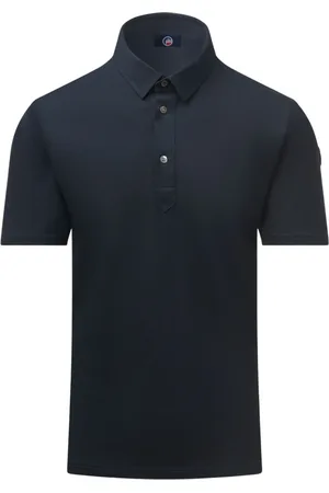 Fusalp Tops, Heren, Blauw, M, Katoen, Klassiek Polo Shirt met Korte Mouwen