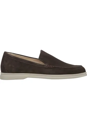 Estro Schoenen, Heren, Bruin, 43 EU, Saddle Velour Instappers