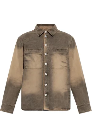 MISBHV Jassen, Heren, Bruin, M, Denim, Denim jas