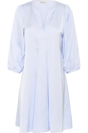 Karen by Simonsen Kleedjes, Dames, Blauw, S, Polyester, Indie Jurk Halogen Blauw