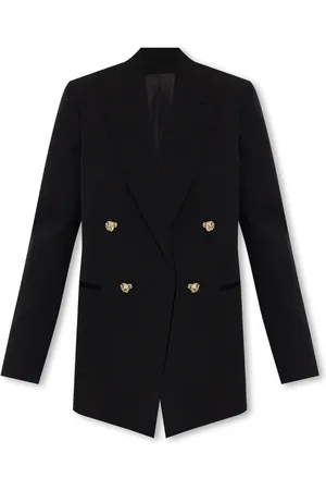 Lanvin Jassen, Dames, Zwart, M, Wol, Double-breasted blazer