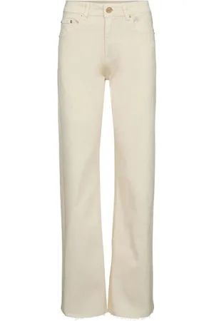 Sofie Schnoor Jeans, Dames, Wit, L, Off Straight-Leg Jeans