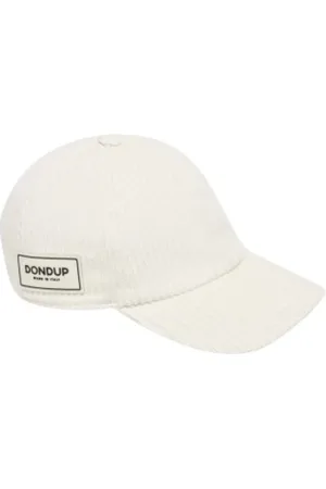 Dondup Accessoires, Heren, , ONE Size, Velvet Baseballpet met Logo Label