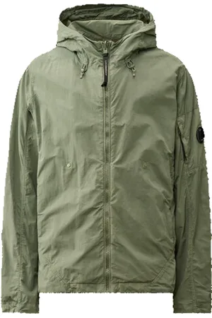 C.P. Company Jassen, Heren, Groen, L, Polyester, Omkeerbare Jas met Capuchon