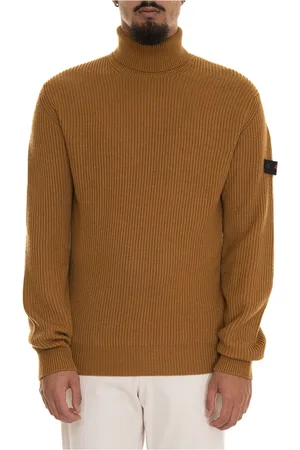 Peuterey Truien, Heren, Geel, 2Xl, Stijlvolle Gebreide Trui voor Mannen
