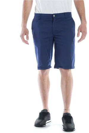 D.A. Daniele Alessandrini Korte broeken, Heren, Blauw, W32, Katoen, Shorts