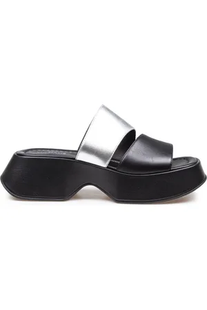 vic matiè Schoenen, Dames, Zwart, 36 EU, Yoko Sandaal in Zwart en Zilver