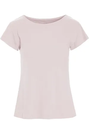 Bitte Kai Rand Tops, Dames, Roze, M, Katoen, Ribgebreide T-shirt Lichtroze