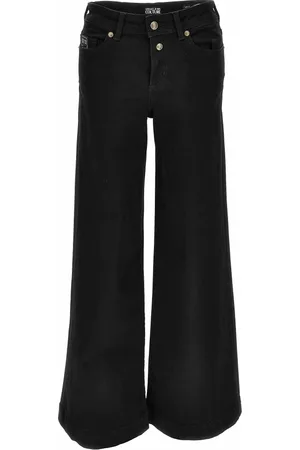 VERSACE Jeans, Dames, Zwart, W24, Broek Zwart