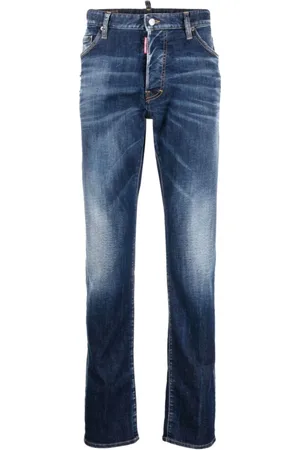 Dsquared2 Jeans, Heren, Blauw, 3Xl, Katoen, 5 Pockets Broek