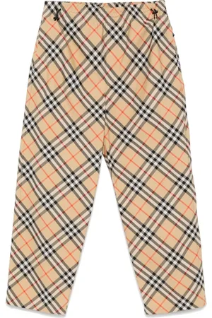 Burberry Broeken, Heren, , L, Elastische broek met trekkoord en zakken