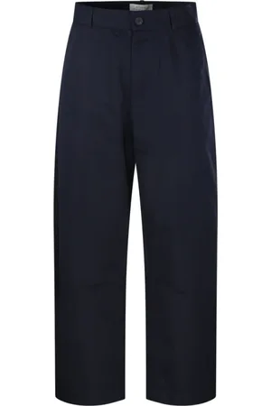 STUDIO NICHOLSON Broeken, Heren, Blauw, L, Katoen, Donkerblauwe Chino Broek