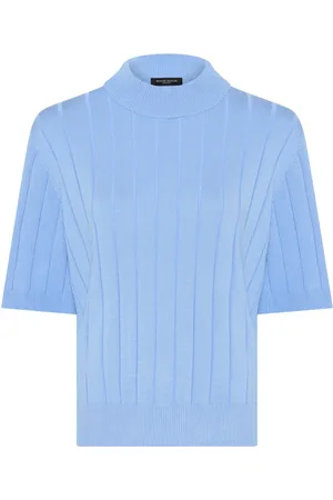 Bruuns Bazaar Truien, Dames, Blauw, XL, Gebreide coltrui
