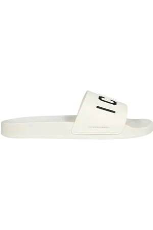 Dsquared2 Schoenen, Heren, Wit, 39 EU, Rubber Slippers