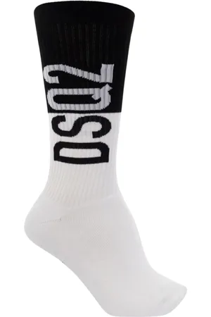 Dsquared2 Ondergoed, Heren, Wit, S, Katoen, Mid Crew Sokken