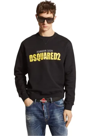 Dsquared2 Sweatshirts & Hoodies, Heren, Zwart, XL, Katoen, Stijlvolle Felpas