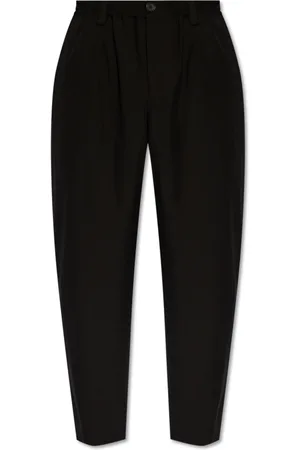 Marni Broeken, Heren, Zwart, M, Wol, Taps toelopende broek