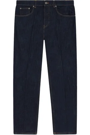 Dondup Jeans, Heren, Blauw, W31, Denim, Slim Fit Carrot Jeans Denim