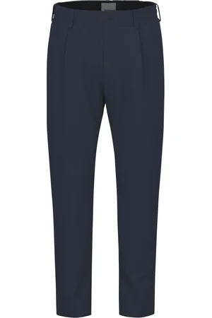 Drykorn Broeken, Heren, Blauw, W31 L32, Katoen, Relaxed Fit Carrot Broek met Gewatteerde Zoom