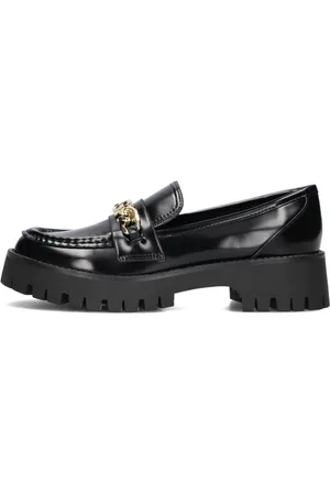 Guess Schoenen, Dames, Zwart, 37 EU, Leer, Almosty Loafers