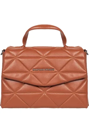 Silvian Heach Tassen, Dames, Bruin, ONE Size, Leer, Single Chamber Handtas