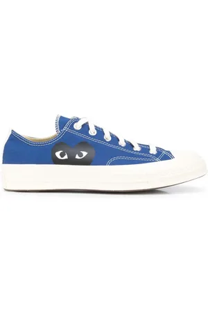 Comme des Garçons Schoenen, Heren, Blauw, 41 EU, Katoen, Chuck Taylor Low-Top Sneakers