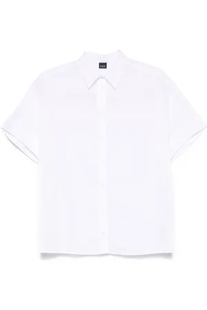 FAY Blouses & Shirts, Dames, Wit, L, Katoen, Klassiek Wit Katoenen Overhemd