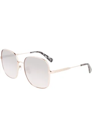 Longchamp Accessoires, Dames, Veelkleurig, ONE Size, Metalen Zonnebril