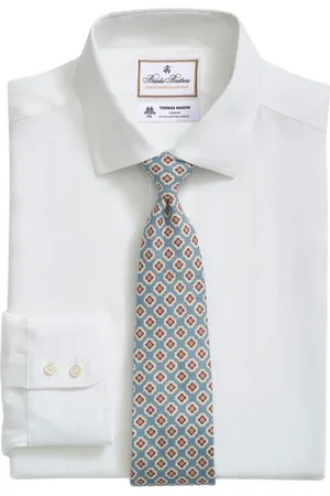 Brooks Brothers Overhemden, Heren, Wit, 3Xl, Linnen, Slim Fit Linnen Overhemd