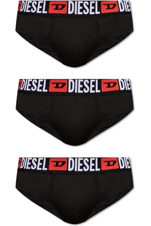 Diesel Ondergoed, Heren, Zwart, L, Katoen, Three-pack briefs