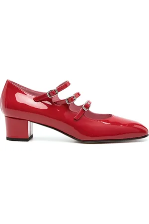 Carel Schoenen, Dames, Rood, 40 EU, Leer, Mary Janes Kina