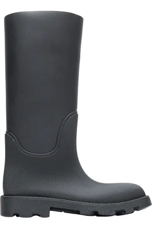 Burberry Schoenen, Dames, Zwart, 40 EU, Rubber Marsh Hoge Laarzen