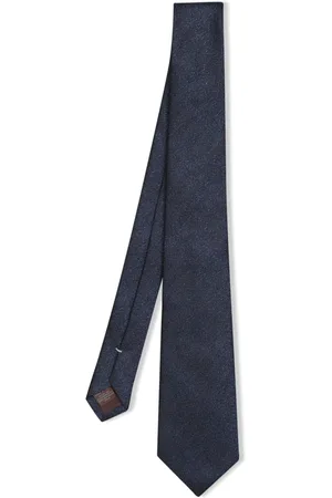 CANALI Accessoires, Heren, Blauw, ONE Size, Donkerblauwe zijden stropdas