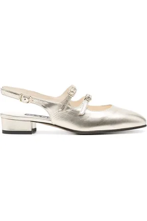 Carel Schoenen, Dames, Geel, 40 EU, Leer, Ballerina`s van gelamineerd leer