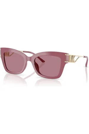 Michael Kors Accessoires, Dames, Roze, 52 MM, Stijlvolle zonnebril met model 2237U