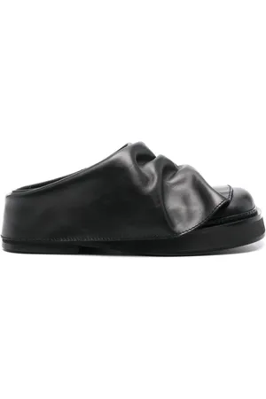 The Attico Schoenen, Dames, Zwart, 37 EU, Leer, Mini Robin Sabot Flat