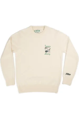 MC2 SAINT BARTH Truien, Heren, Wit, L, Polyester, Tennis Champ Hoodies