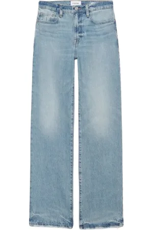 Frame Jeans, Dames, Blauw, W30, Katoen, Wide Leg Jeans Le Jane