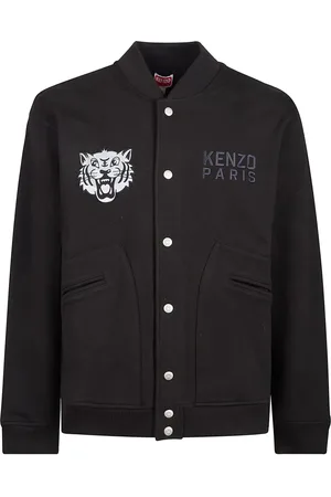 Kenzo Jassen, Heren, Zwart, S, Geborduurde Tiger Bomberjack