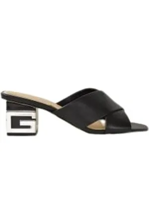 Guess Schoenen, Dames, Zwart, 37 EU, Leer, Madra Mules met hak