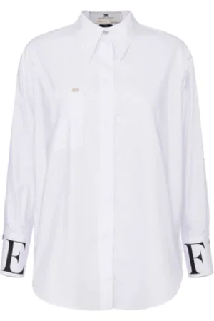 Elisabetta Franchi Blouses & Shirts, Dames, Wit, M, Shirt