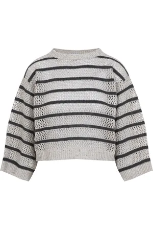 Brunello Cucinelli Truien, Dames, Veelkleurig, M, Nylon, Neutrale Trui