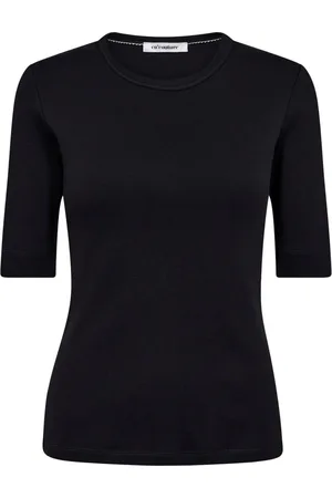 Co`Couture Tops, Dames, Blauw, XS, Katoen, Navy T-shirt met korte mouwen