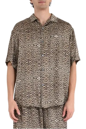 Ih Nom Uh Nit Overhemden, Heren, Veelkleurig, XL, Luipaardprint Shirt