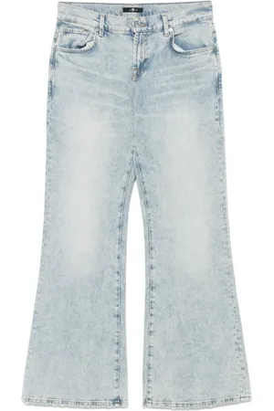 7 for all Mankind Jeans, Dames, Blauw, W26, Katoen, Lichtblauwe Klassieke Five Pocket Jeans