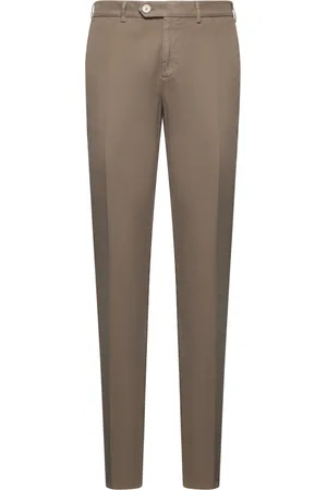 Brunello Cucinelli Broeken, Heren, , S, Katoen, Italiaans gesneden broek