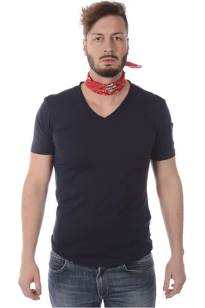 D.A. Daniele Alessandrini Tops, Heren, Blauw, S, Katoen, Sweatshirts