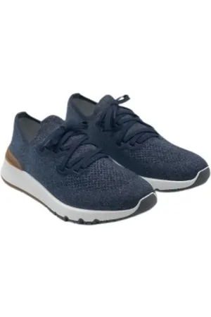 Brunello Cucinelli Schoenen, Heren, Blauw, 41 EU, Denim, Denim Running Schoenen