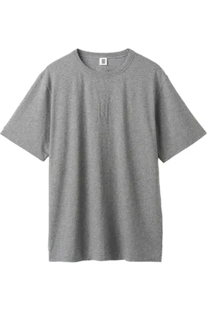 By Malene Birger Tops, Dames, Grijs, S, Katoen, Losvallend katoenen T-shirt