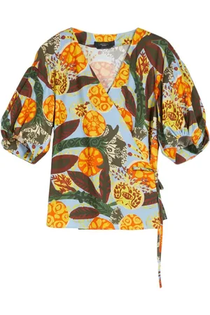 Max Mara Blouses & Shirts, Dames, Veelkleurig, M, Argenta Blouse